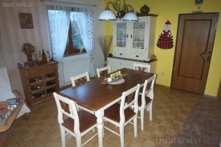 Provence smrková jídelna 040456 - set - stůl a 6 židlí